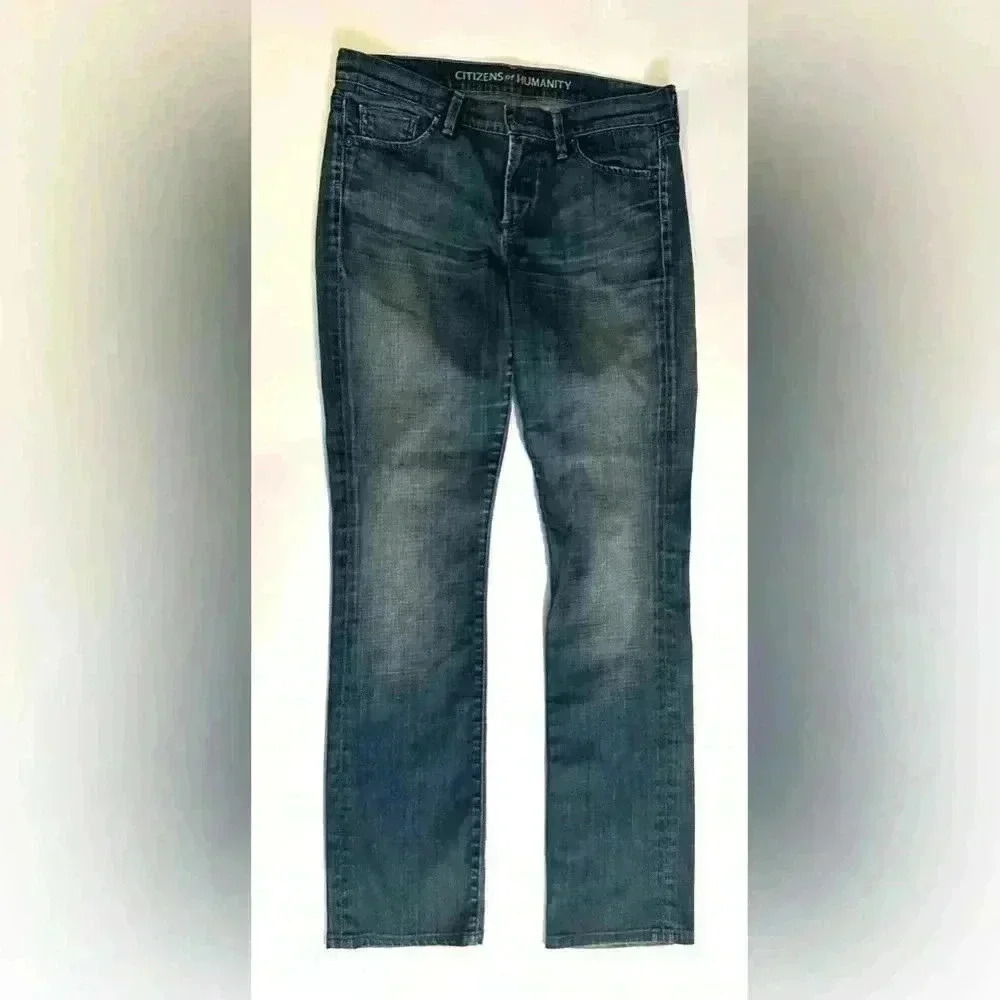 Women’s Citizens of Humanity mid rise dark wash straight leg jeans - size 29